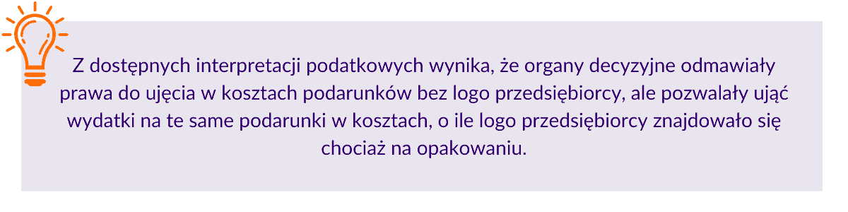 Podarunki dla klientów powinny być obrandowane logo przedsiębiorcy